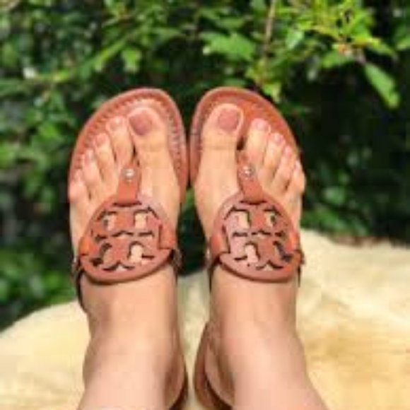 Tory Burch Shoes - Tory Burch 9 Brown Miller leather sandals